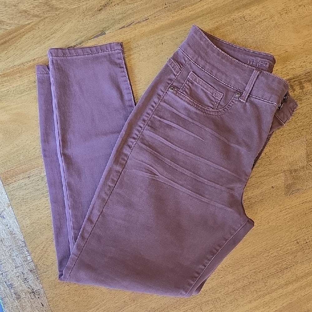 Maurices Purple Skinny Jeans Stretch Fit